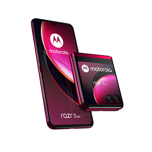 Motorola Razr 40 Ultra Dual-SIM 256GB ROM + 8GB RAM (Only GSM | No CDMA)  Factory Unlocked 5G Smartphone (Red) - International Version